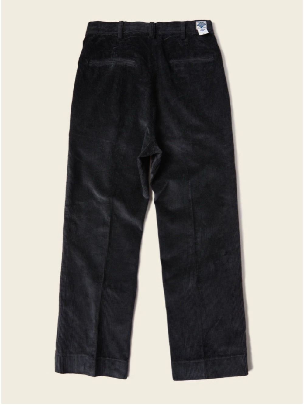 NON STOCK Corduroy Pants Men Pleated Casual Trousers Loose Workwear L - Picture 7 of 16